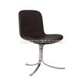 Sedia laterale in pelle Poul Kjaerholm PK9